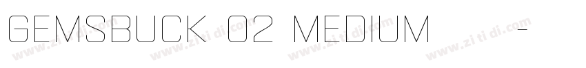 gemsbuck 02 medium字体字体转换